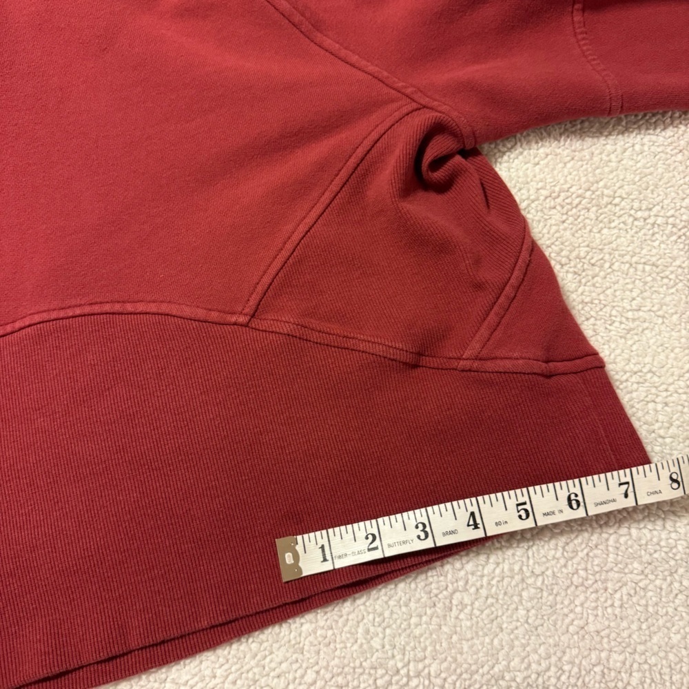 Lululemon Scuba Oversized 1/2 Zip Hoodie Sweatshirt Savannah Maroon Red Burgundy - Picture 12 of 15